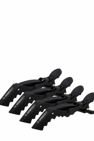 Crocodile clips 4 pcs, black