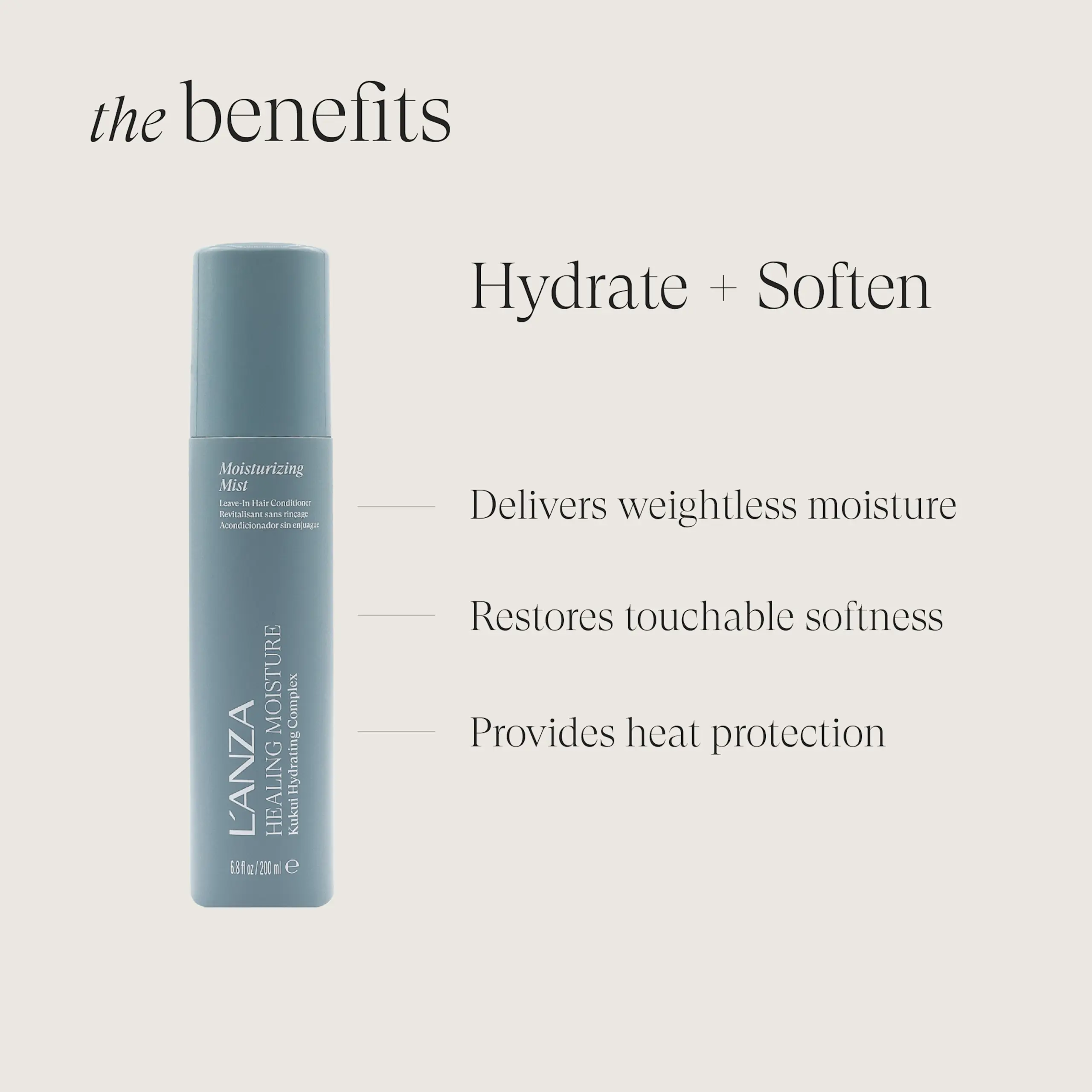 Moi Moi Moistrurizing mist med UV & Värmeskydd - Bild 2