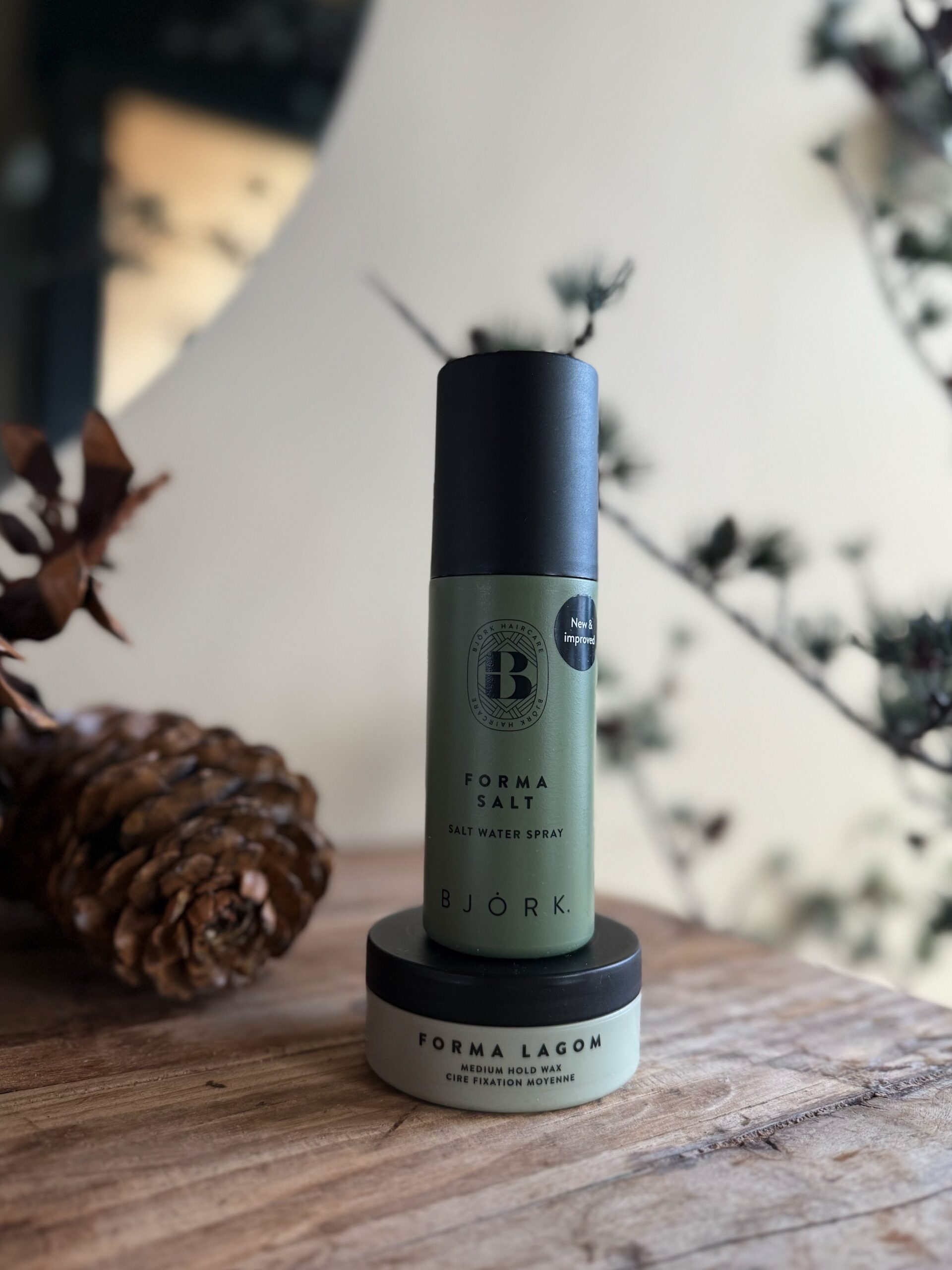 För honom – Björk Stylingkit: Salt Spray & Lagom Wax
